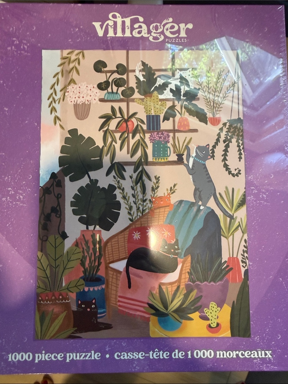 Villager Puzzle - Balcony Cats 1000 piece